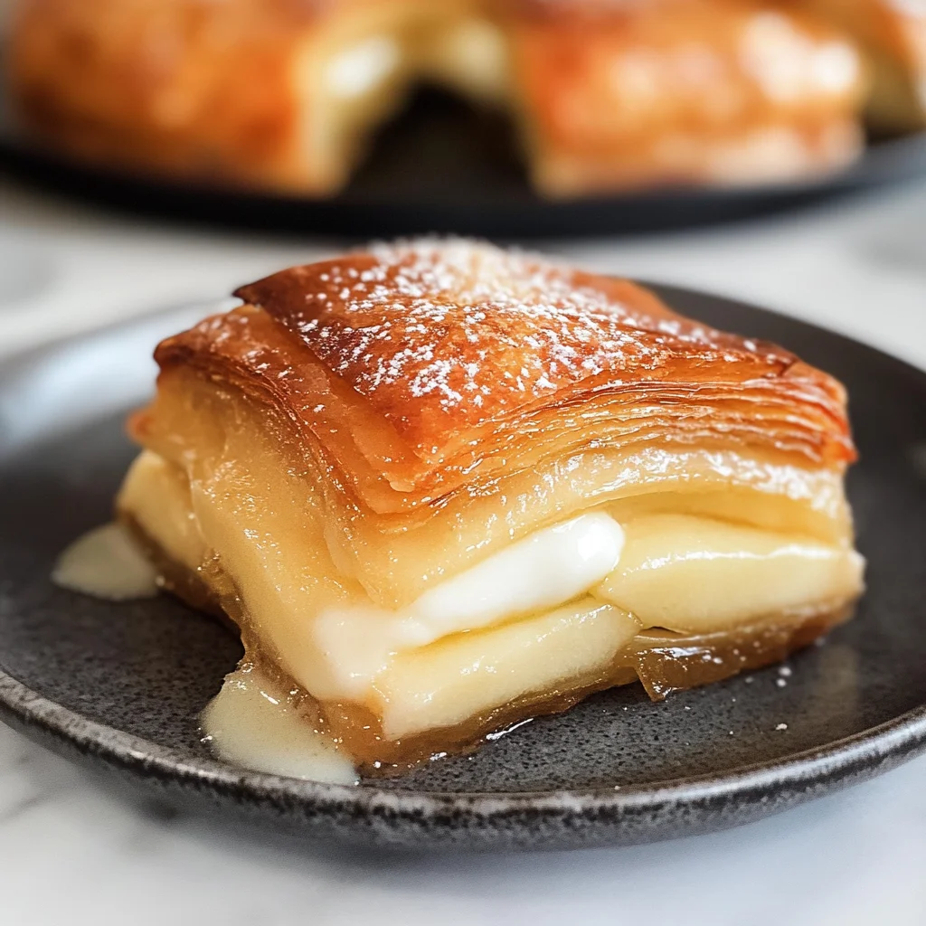 Apple Mille Feuille with Vanilla Custard (gluten-free)
