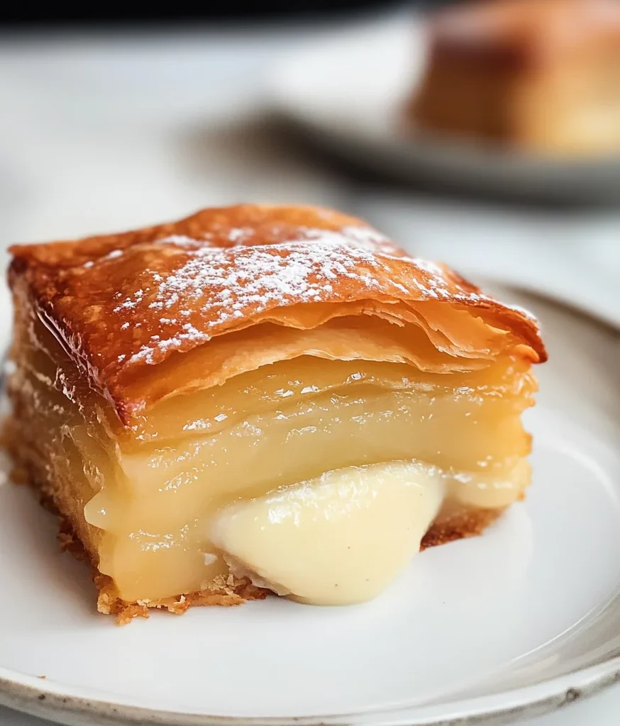 Apple Mille Feuille with Vanilla Custard (gluten-free)