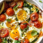 Baked Feta Eggs