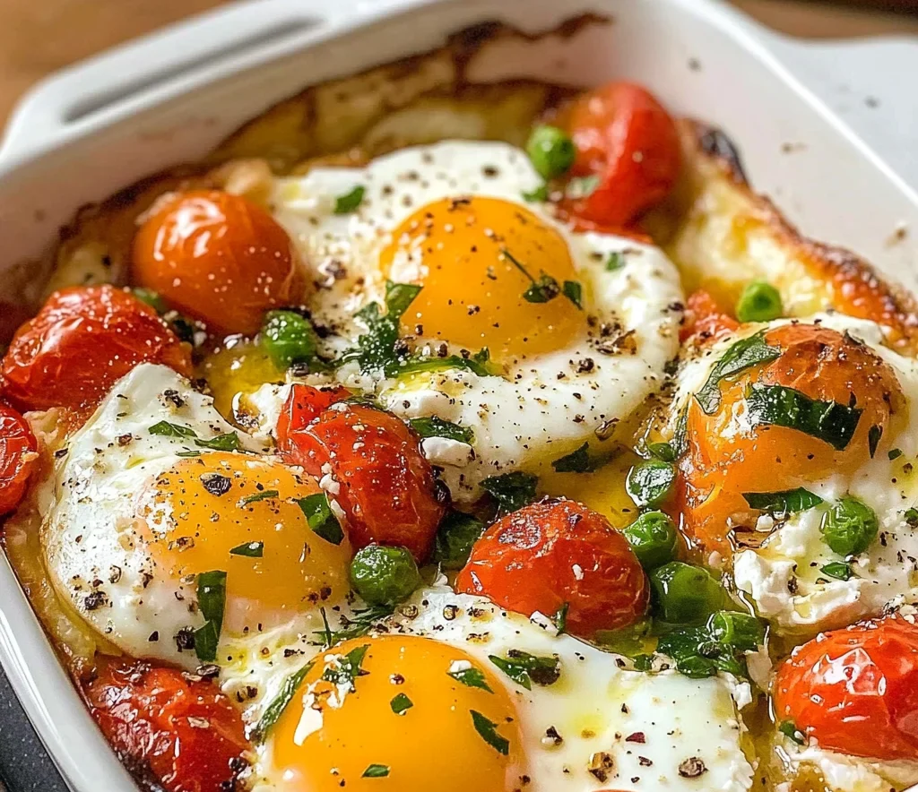 Baked Feta Eggs