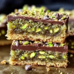 Brown Butter Dubai Pistachio Chocolate Chip Cookie Bars