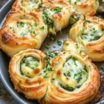 Cheesy Spinach and Artichoke Pinwheels