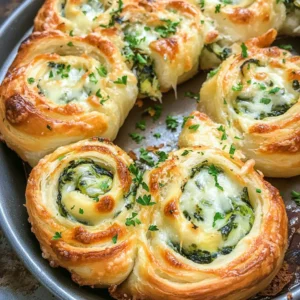 Cheesy Spinach and Artichoke Pinwheels