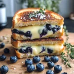 Crispy Blueberry Grilled Cheese