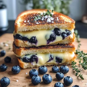 Crispy Blueberry Grilled Cheese