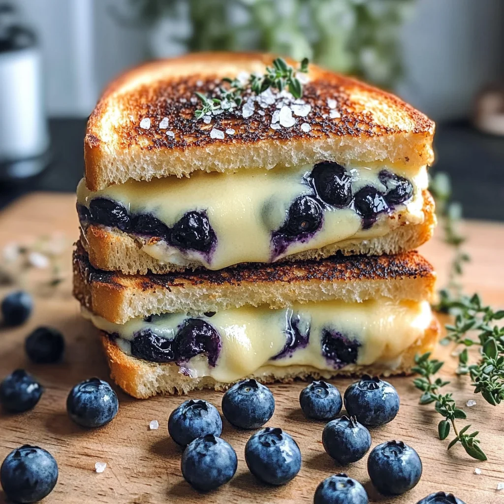 Crispy Blueberry Grilled Cheese
