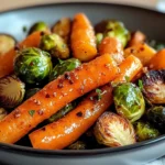 Crispy Maple Glazed Carrots and Brussel Sprouts - Alrightwithme