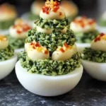 Deviled Egg Christmas Trees