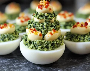 Deviled Egg Christmas Trees