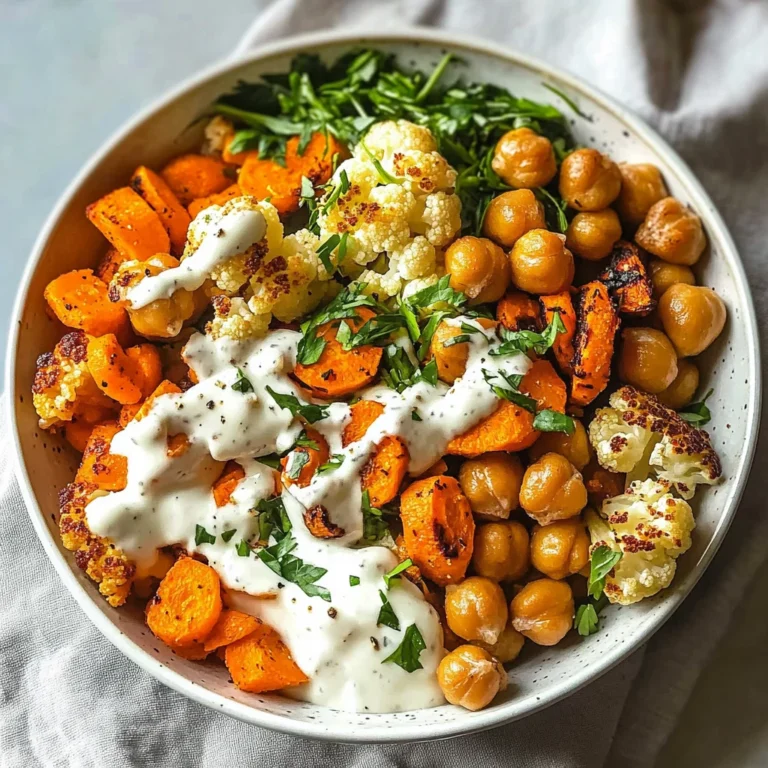 Glow Bowl Recipe: Roasted Veggie, Tahini Yogurt Sauce