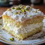Lemon Pistachio Ricotta Cloud Cake