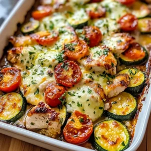 Mediterranean Chicken Zucchini Bake – Healthy, Flavorful & Easy!