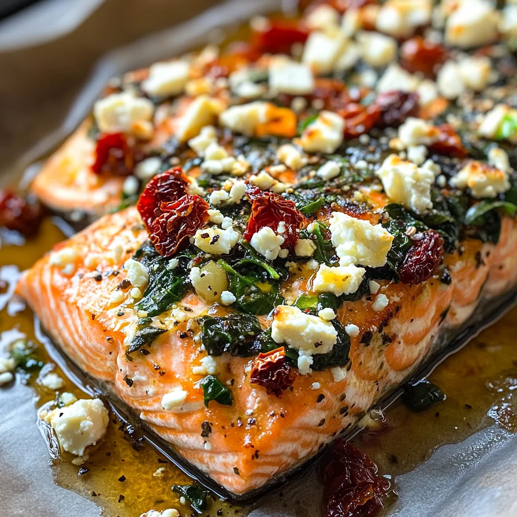 Mediterranean Salmon Bake