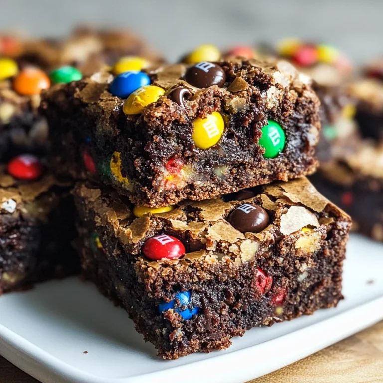 Monster Cookie Fudgy Brownies