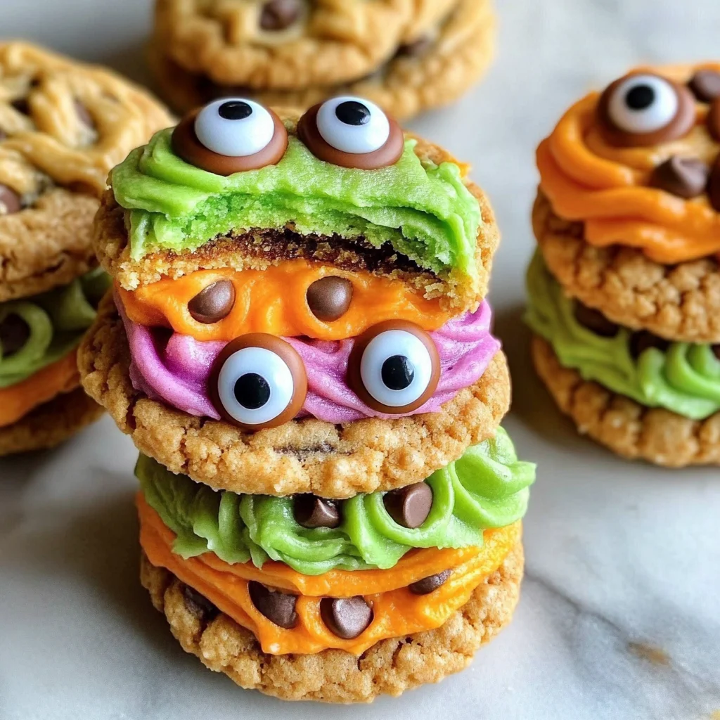 Monster Cookie Sandwiches