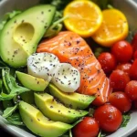 Omega Power Plate with Salmon & Avocado
