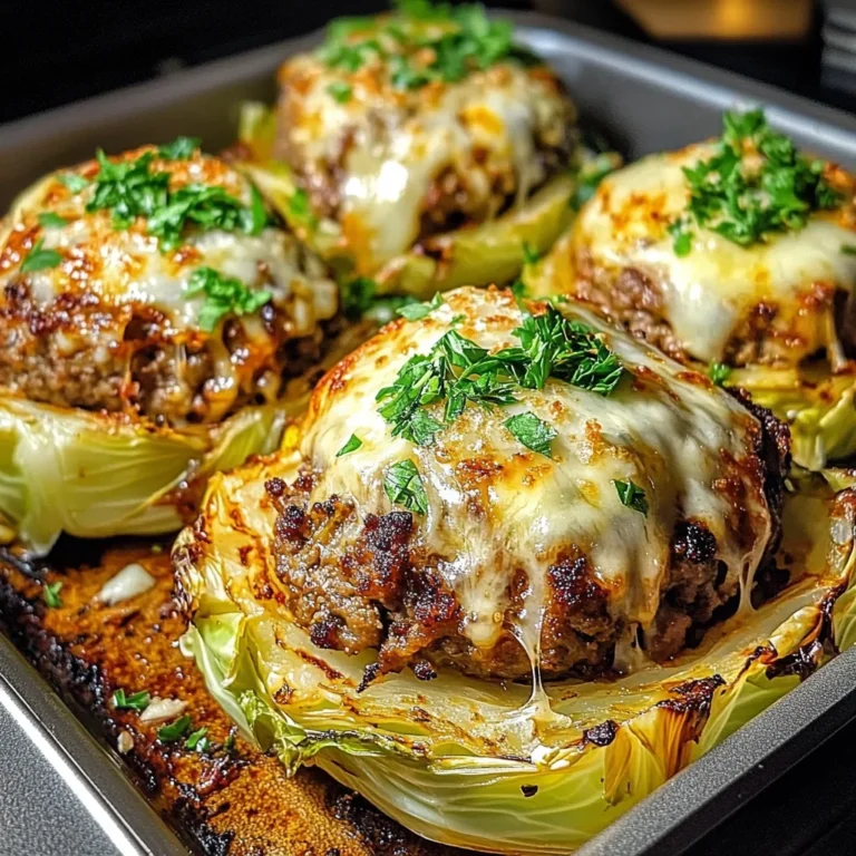 Oven-Baked Cabbage Burgers