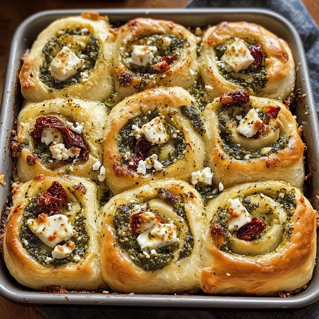 Pesto Feta Rolls
