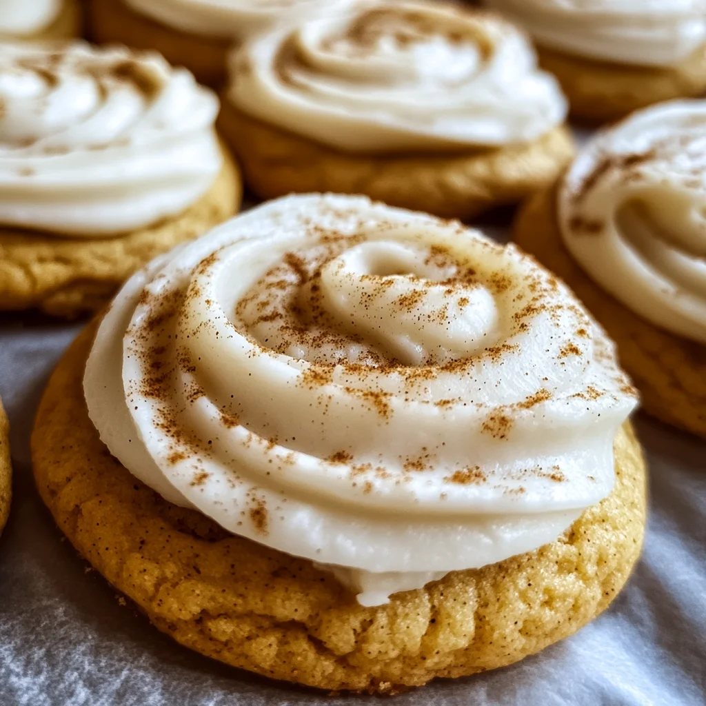 Pumpkin Sugar Cookies with Cream Cheese Frosting
