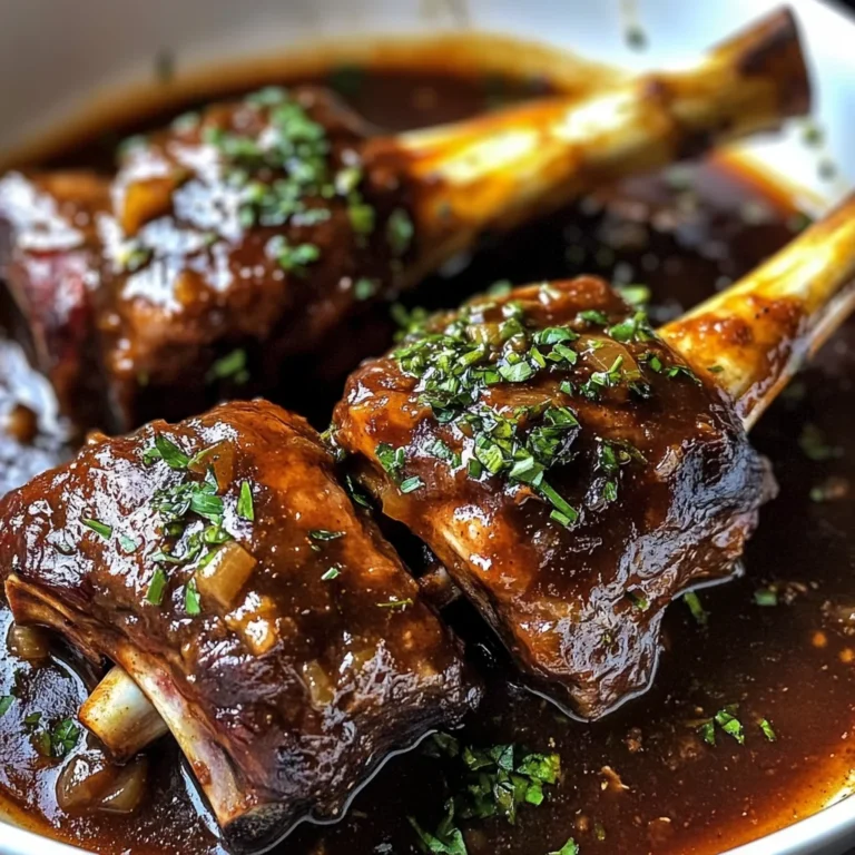 Red Wine Braised Lamb Shanks