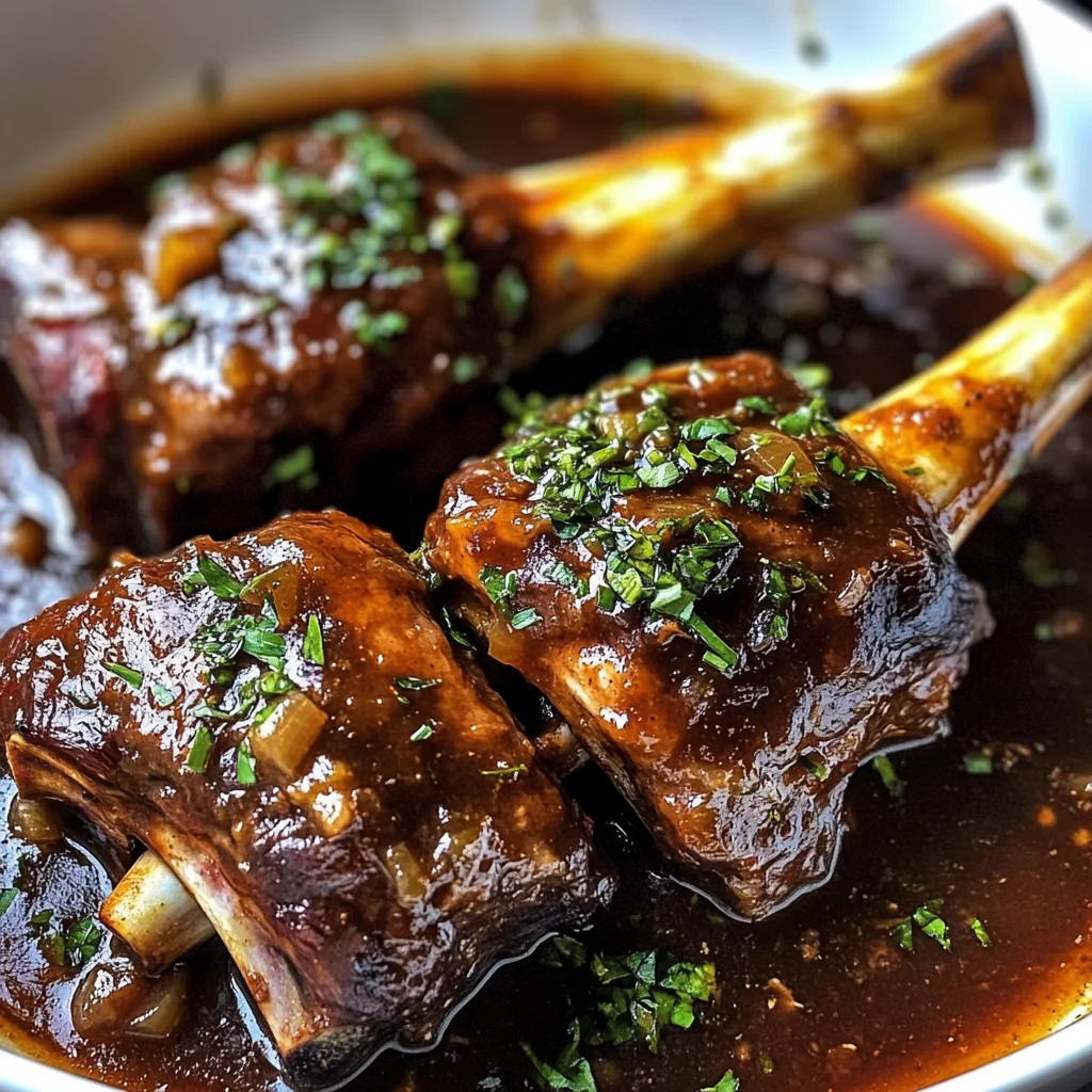 Red Wine Braised Lamb Shanks