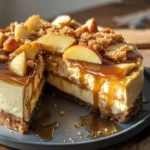 Salted Caramel Apple Pie Cheesecake