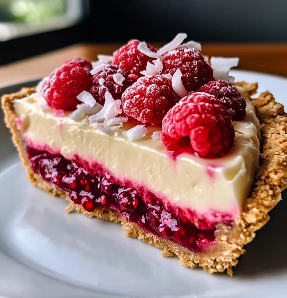 Vegan White Chocolate Raspberry Tart