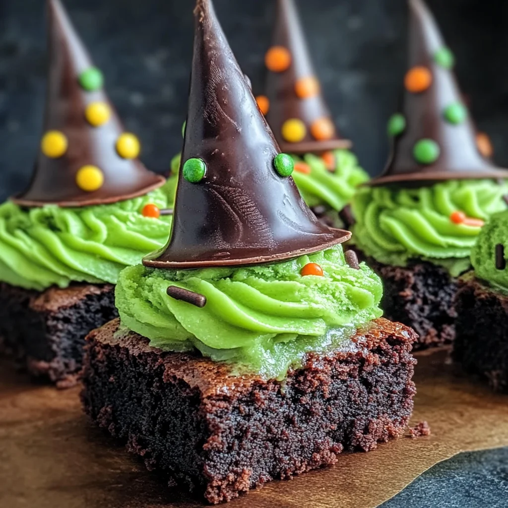 Wicked Witch Hat Brownies