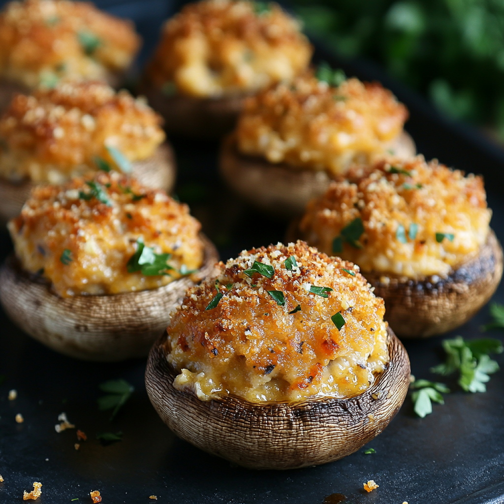 Delicious Restaurant-Style Stuffed Mushrooms: An Easy Copycat Recipe to Try at Home