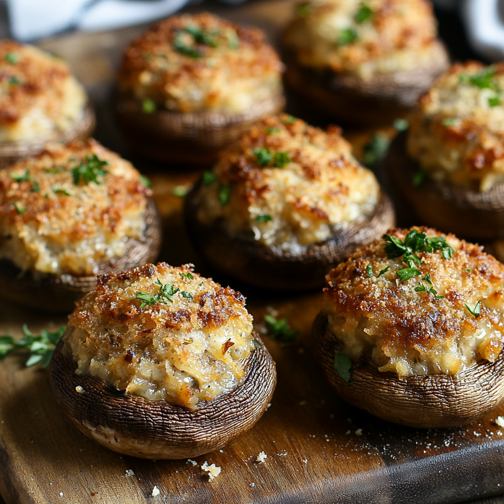 Delicious Restaurant-Style Stuffed Mushrooms: An Easy Copycat Recipe to Try at Home