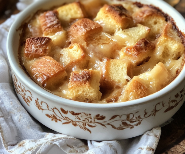 Grandma’s Old-Fashioned Bread Pudding: Warm Vanilla Comfort in Every Bite