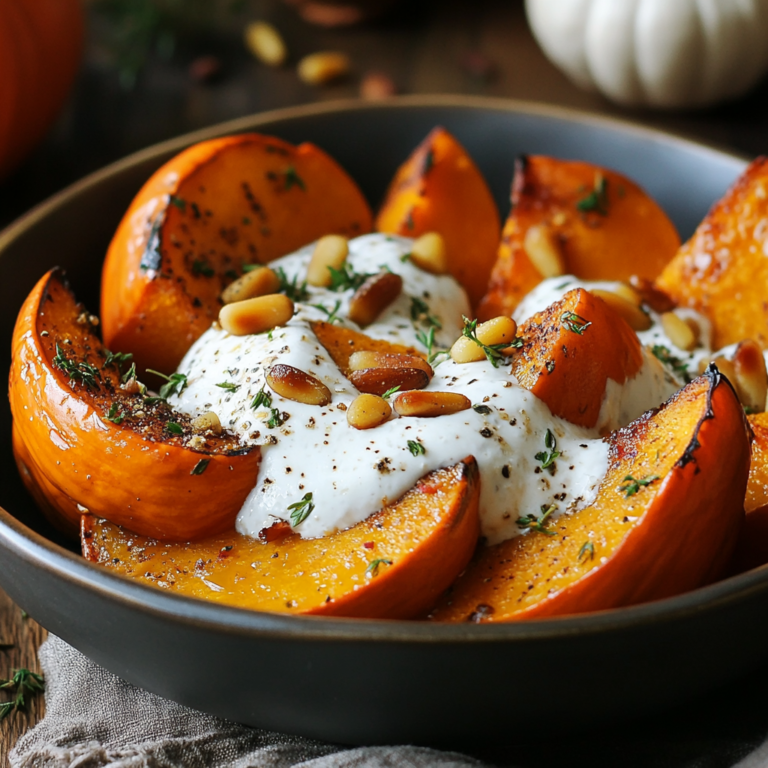 Roasted Pumpkin with Yogurt Sauce and Pine Nuts: An Incredible Ultimate Recipe