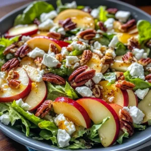 Autumn Harvest Honeycrisp Apple and Feta Salad