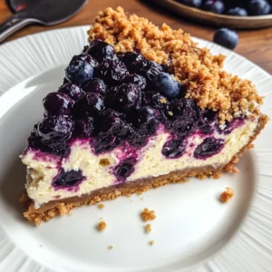 Blueberry Crumble Cheesecake