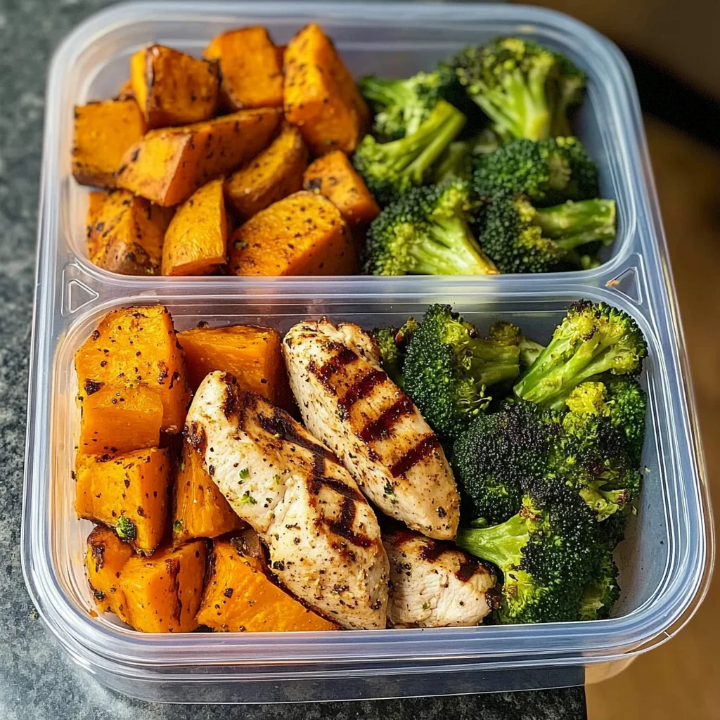 Chicken, Sweet Potato & Broccoli Meal Prep Bowls