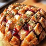 Cranberry Brie Pull-Apart Bread