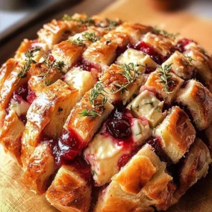 Cranberry Brie Pull-Apart Bread
