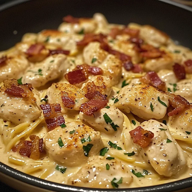 Creamy One-Pan Chicken Carbonara