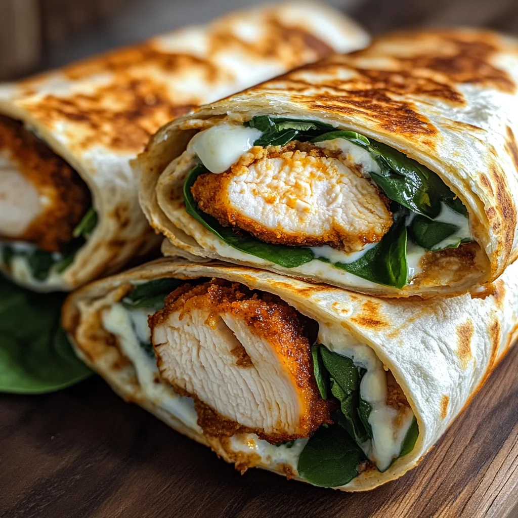 Crispy Air Fryer Chicken & Mozzarella Wraps