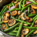 Green Beans with Mushrooms