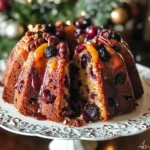 Healthy Christmas Fruit Bundt Cake
