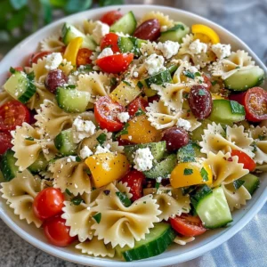 Healthy Greek Pasta Salad