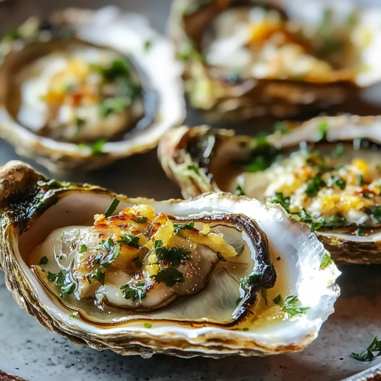 Lemon Butter Grilled Oysters