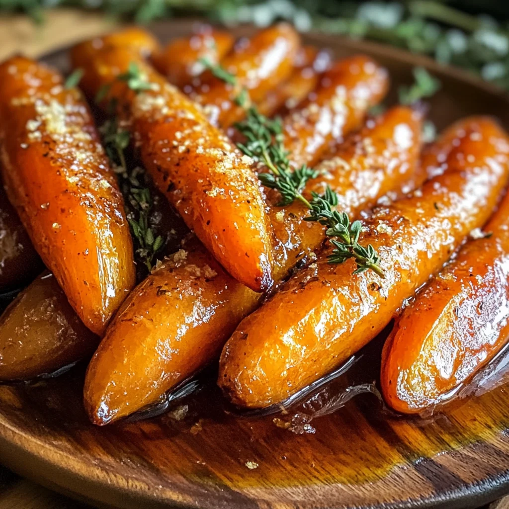 Maple Glazed Roasted Carrots