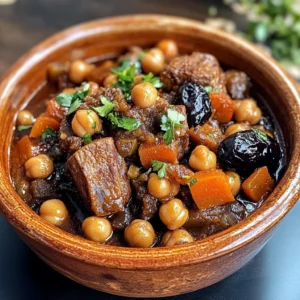 Moroccan Lamb Tagine with Prunes, Chickpeas & Warm Spices