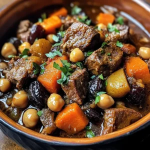 Moroccan Lamb Tagine with Prunes, Chickpeas & Warm Spices