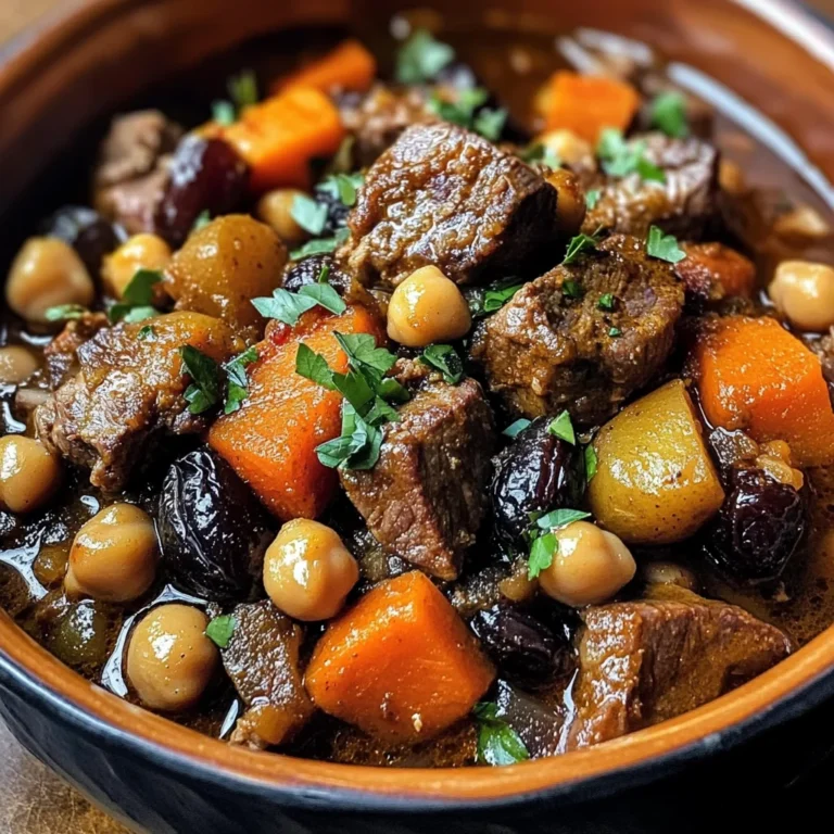 Moroccan Lamb Tagine with Prunes, Chickpeas & Warm Spices