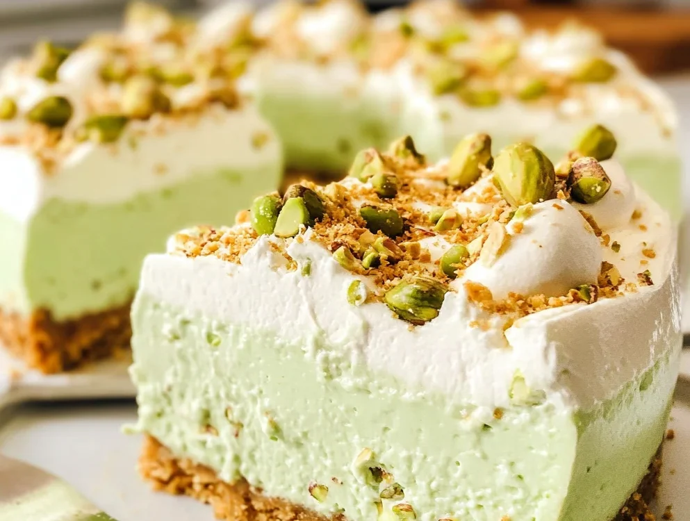 No Bake Pistachio Cheesecake