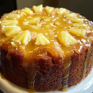 Pineapple Pound Cake with Pineapple Glaze
