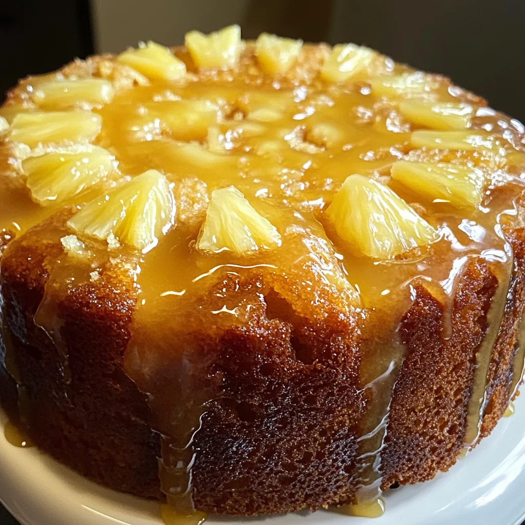 Pineapple Pound Cake with Pineapple Glaze